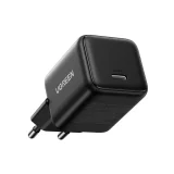 X513 GaN USB-C 30 W-os fali töltő 1 m-es USB-C kábellel – fekete 2