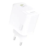 GaN fali töltő USB-C kábellel, 45 W – fehér 2