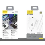 GaN fali töltő USB-C kábellel, 45 W – fehér 5