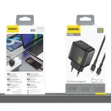 GaN fali töltő USB-C kábellel, 45 W – fekete 8