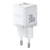 Palm 30 W-os USB-C–USB-A fali töltő – fehér
