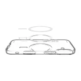 Liquid Crystal MagSafe védőtok iPhone 17-hez – átlátszó fehér 5