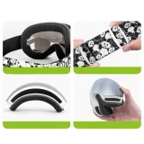 Panda UV400 gyermek síszemüveg – fekete-fehér 5