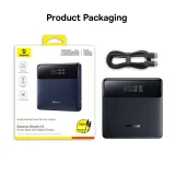 Blade H1 20000 mAh-s powerbank kijelzővel, USB-A, USB-C, 100 W – fekete 6