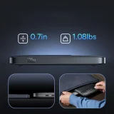 Blade H1 20000 mAh-s powerbank kijelzővel, USB-A, USB-C, 100 W – fekete 9