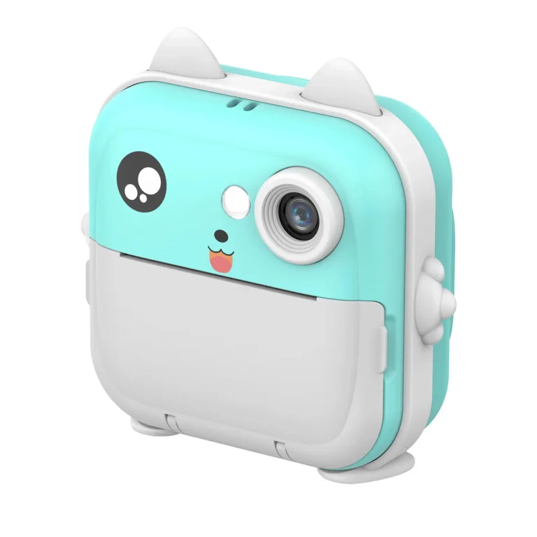 WDT-02 Mini hőnyomtató kamerával gyerekeknek – kék