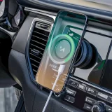 Držač za automobil s Qi punjačem kompatibilan s MagSafe 15W - crni 6