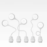 Mini vezeték nélküli LED olvasólámpa kapcsokkal és USB-C kábellel, 80 lm - fehér 5