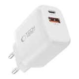 NCA30 USB-A USB-C PD QC 30 W-os fali töltő 1 m-es USB-C kábellel – fehér 4