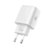 NCA30 USB-A USB-C PD QC 30 W-os fali töltő 1 m-es USB-C kábellel – fehér 5