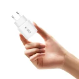 NCA30 USB-A USB-C PD QC 30 W-os fali töltő 1 m-es USB-C kábellel – fehér 6