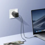 2x USB-C EU 45W zidni punjač - crni 6