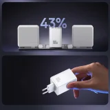 EnerFill FE11 2x USB-C USB-A 100 W-os fali töltő – fehér 4