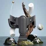 Gravity autós tartó telefonhoz (szellőzőrács) - fekete 6