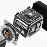 67 W-os GaN USB-A–USB-C fali töltő behúzható USB-C PD QC kábellel – fekete 8