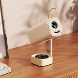 Hordozható, összecsukható multimédiás projektor WiFi-vel és Bluetooth-szal, Full HD 1080p - bézs 10