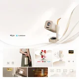 Hordozható, összecsukható multimédiás projektor WiFi-vel és Bluetooth-szal, Full HD 1080p - bézs 9