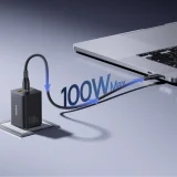 EnerFill FE11 100 W-os USB-A–USB-C fali töltő – fekete 4