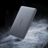 Ultravékony 5000 mAh-s, 20 W-os MagSafe power bank 60 W-os, 30 cm-es USB-C kábellel – szürke 5