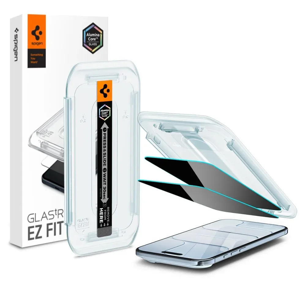 Adatvédelmi képernyővédő felhordóval iPhone 17 Air Glas.TR EZ Fit - 2 db.