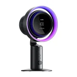 10000 mAh-s asztali ventilátor Pro3 Desk Turbine Fan szűrővel – sötét szürke 3