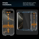 Kaljeno staklo za iPhone 17 s aplikatorom Quick Set+, crno - 2 kom. 4