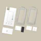 Kaljeno staklo za iPhone 17 s aplikatorom Quick Set+, crno - 2 kom. 7
