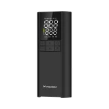 Elektromos pumpa kompresszor, power bank, zseblámpa, 150 PSI, 8000 mAh – fekete 2