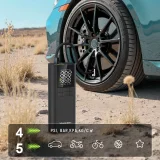 Elektromos pumpa kompresszor, power bank, zseblámpa, 150 PSI, 8000 mAh – fekete 10