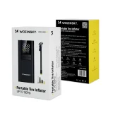 Elektromos pumpa kompresszor, power bank, zseblámpa, 150 PSI, 8000 mAh – fekete 8
