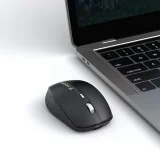 Vezeték nélküli háttérvilágítású egér, 6 gomb, Bluetooth, 1600 DPI, RGB – Fekete 6