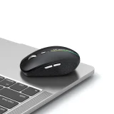 Vezeték nélküli háttérvilágítású egér, 6 gomb, Bluetooth, 1600 DPI, RGB – Fekete 7