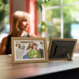 10,1 hüvelykes digitális képkeret Frameo alkalmazással, 32 GB – világosbarna 5