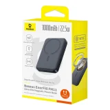 10000 mAh-s, 22,5 W-os power bank USB-C kábellel EnerFill FM11 Ultra-Mini MagSafe – Fekete 6