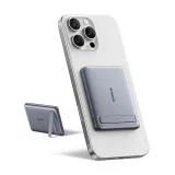 Ultravékony, 5000 mAh-s powerbank állvánnyal, PicoGo AM31 Qi2 MagSafe 20 W-os kábellel – szürke 2