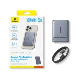 Ultravékony, 5000 mAh-s powerbank állvánnyal, PicoGo AM31 Qi2 MagSafe 20 W-os kábellel – szürke 9