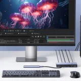 2 számítógépes, 1 monitoros KVM-kapcsoló USB-C és HDMI 4K 60 Hz csatlakozóval – szürke 3