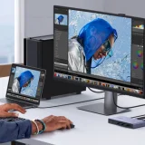 2 számítógépes, 1 monitoros KVM-kapcsoló USB-C és HDMI 4K 60 Hz csatlakozóval – szürke 5