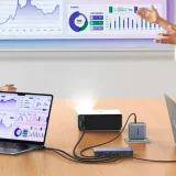 2 számítógépes, 1 monitoros KVM-kapcsoló USB-C és HDMI 4K 60 Hz csatlakozóval – szürke 6