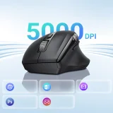 Vezeték nélküli optikai egér, 5 gomb, 5000 DPI görgő - fekete 8