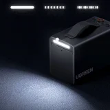 Elektromos autó gumiabroncs-felfújó kijelzővel, 150 PSI, 3x4500mAh, 12V - szürke 6