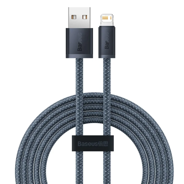 iPhone USB–Lightning kábel 2,4 A, 2 m – szürke