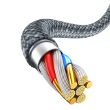 iPhone USB–Lightning kábel 2,4 A, 2 m – szürke 7