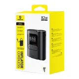 Vezeték nélküli kompresszor, 3 fúvóka, 150 PSI, 26 l/perc, 82 W – fekete 5