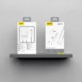 USB-A–USB-C fali töltő 35 W-os USB-C PD QC kábellel – fehér 6