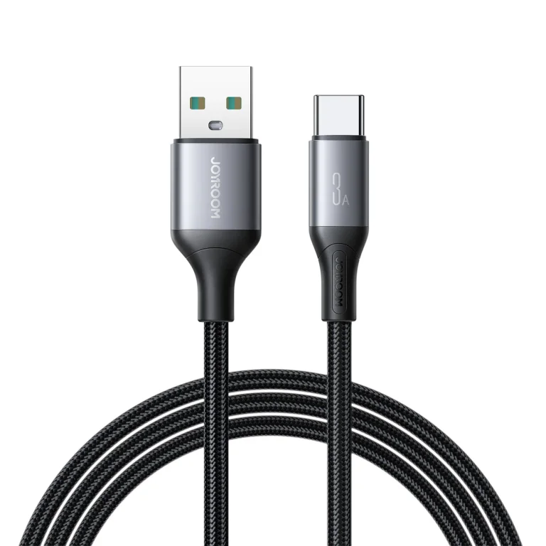 USB-A–USB-C Flash Series 3A 1 m-es kábel – fekete