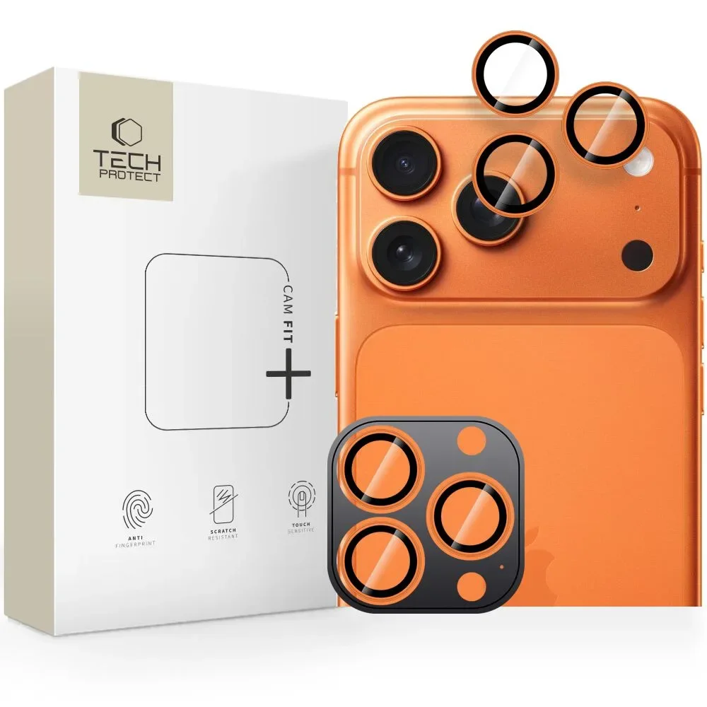 Poklopac za kameru za iPhone 14 Pro / Max / 15 Pro / Max / 16 Pro / Max / 17 Pro / Max - narančasta Poklopac za kameru za iPhone 14 Pro / Max / 15 Pro / Max / 16 Pro / Max / 17 Pro / Max - narančasta