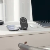 3 az 1-ben vezeték nélküli összecsukható töltőállomás iPhone, Apple Watch és AirPods készülékekhez QI2 MFI - Fekete 11