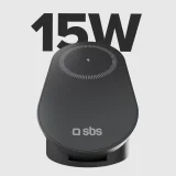 3 az 1-ben vezeték nélküli összecsukható töltőállomás iPhone, Apple Watch és AirPods készülékekhez QI2 MFI - Fekete 2