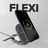 3 az 1-ben vezeték nélküli összecsukható töltőállomás iPhone, Apple Watch és AirPods készülékekhez QI2 MFI - Fekete 7